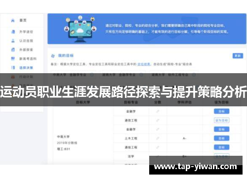 运动员职业生涯发展路径探索与提升策略分析