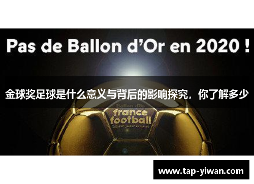金球奖足球是什么意义与背后的影响探究，你了解多少